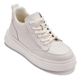 CALTO - Q431 - 2.6 Inches Taller Lightweight (Cream/White Sole) - Chunky Sole Sneakers