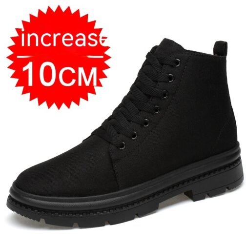 High-top Canvas Shoes Elevator Shoes 6-8-10CM Casual - Image 10