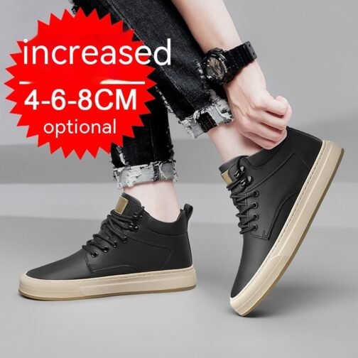 Men's Shoes British Fashion Casual Invisible Height-increasing Shoes - Image 3