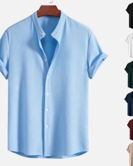 Short Sleeve Loose Shirt Top Summer Mens Clothing