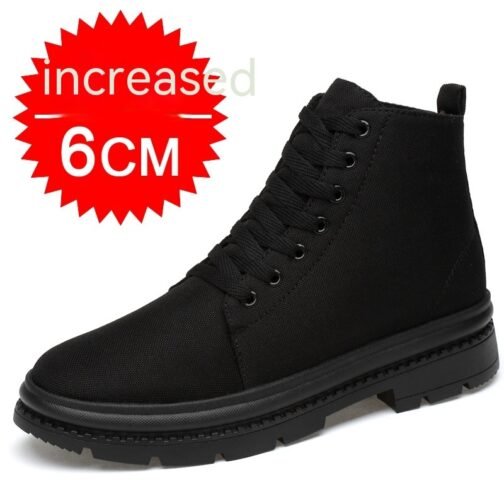 High-top Canvas Shoes Elevator Shoes 6-8-10CM Casual - Image 5