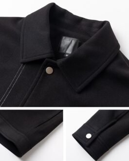 Men’s Clothing Short Lapels Men’s Trendy Casual Autumn Winter Coat