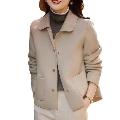 New Minimalist Lapel Short Jacket Solid Retro Women's Clothing - Image 6